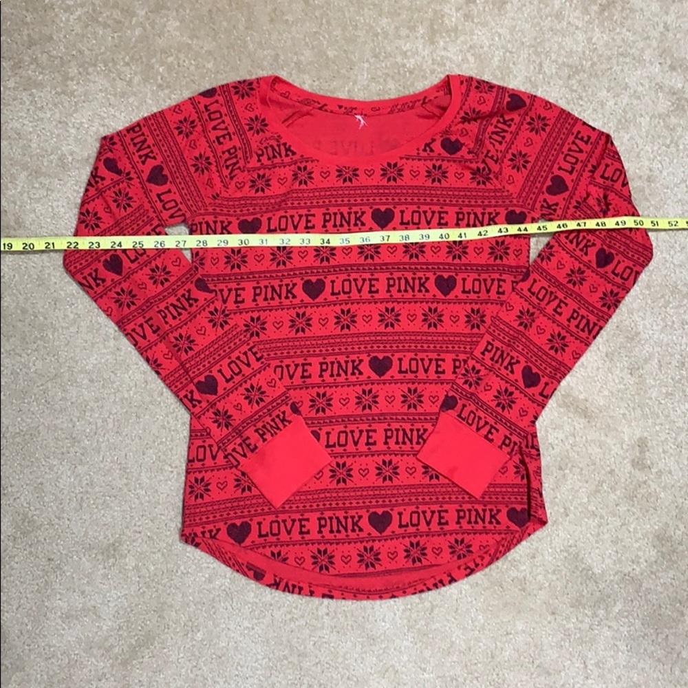 2 PC PINK Victoria’s Secret thermal pajamas set